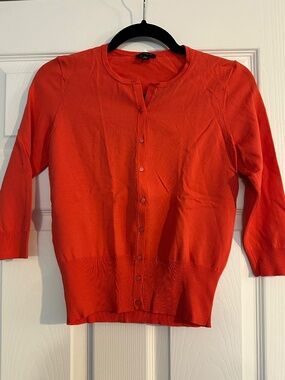 Ann Taylor Women's Cardigan Rust Orange Size XS